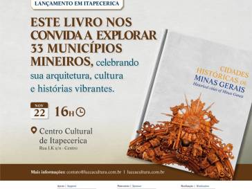 Livro “Cidades Históricas de Minas Gerais” será lançado em Itapecerica